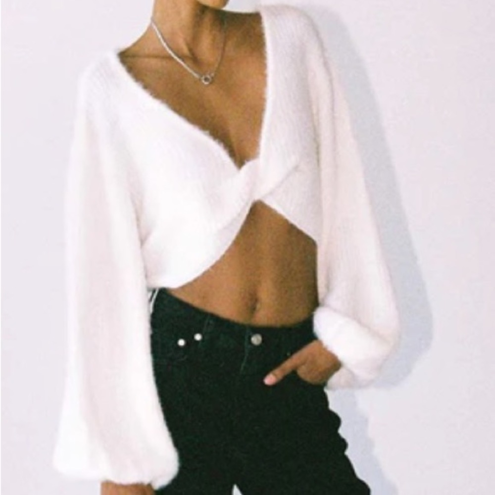 Princess Polly Henrick Cropped Sweater
